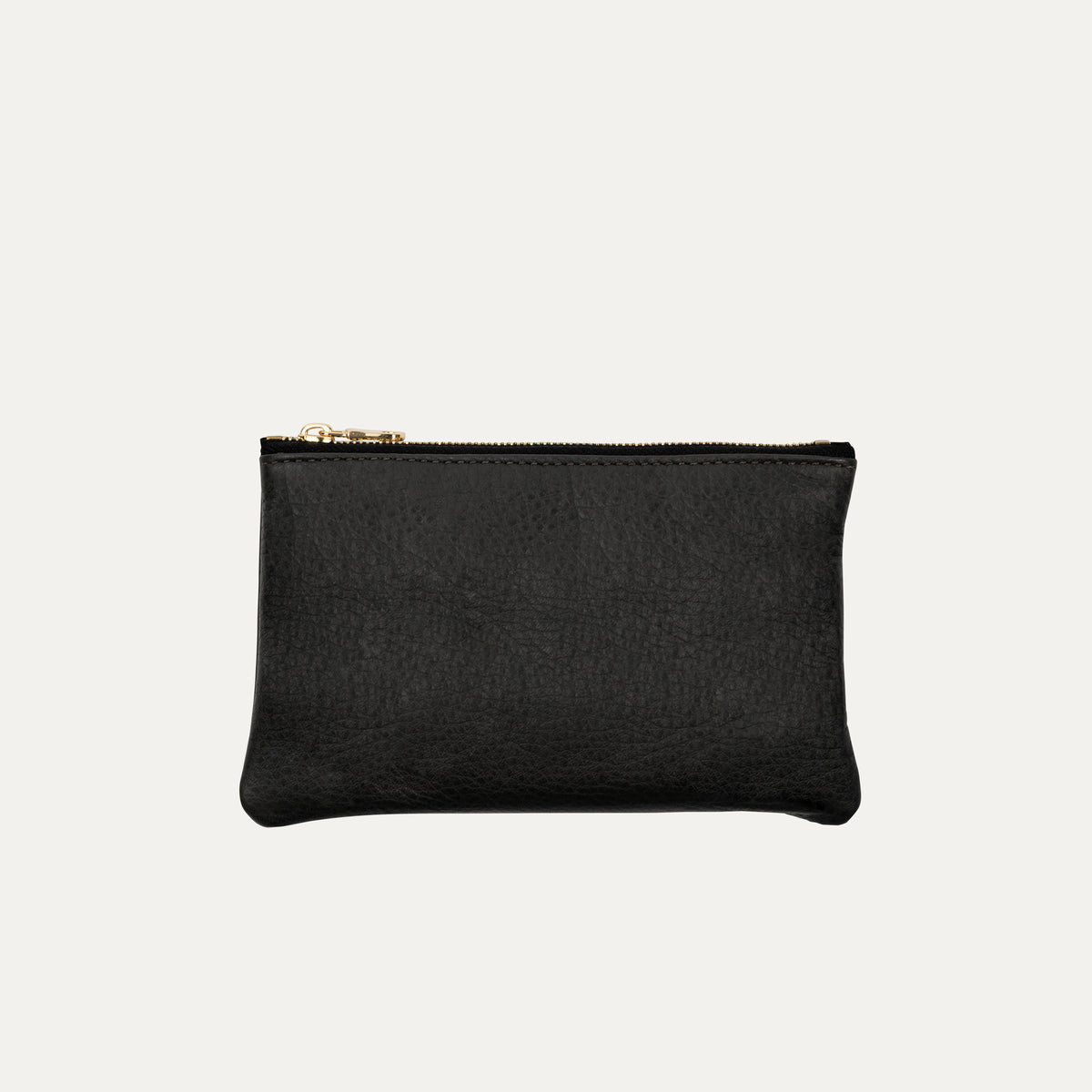 Pauly Pouch Organizer | Black Leather + Gold Hardware - PaulyJen