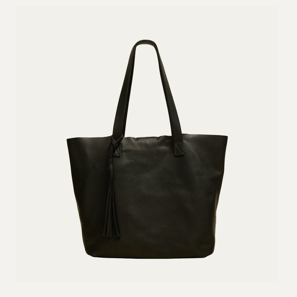 Black Leather/Los Angeles Tote Bag - PaulyJen