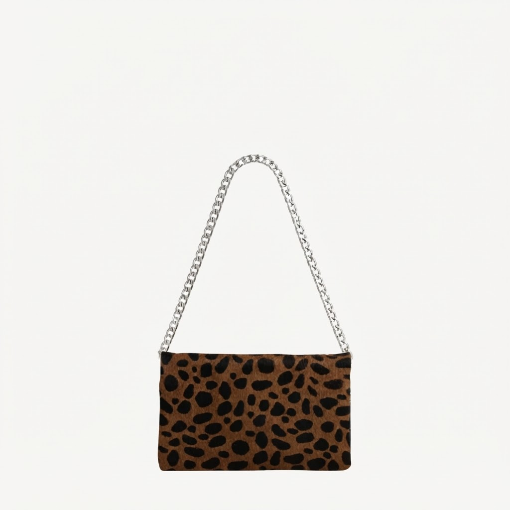 Multi-Functional Belt Bag | Black + Brown Cheetah Leather | PaulyJen