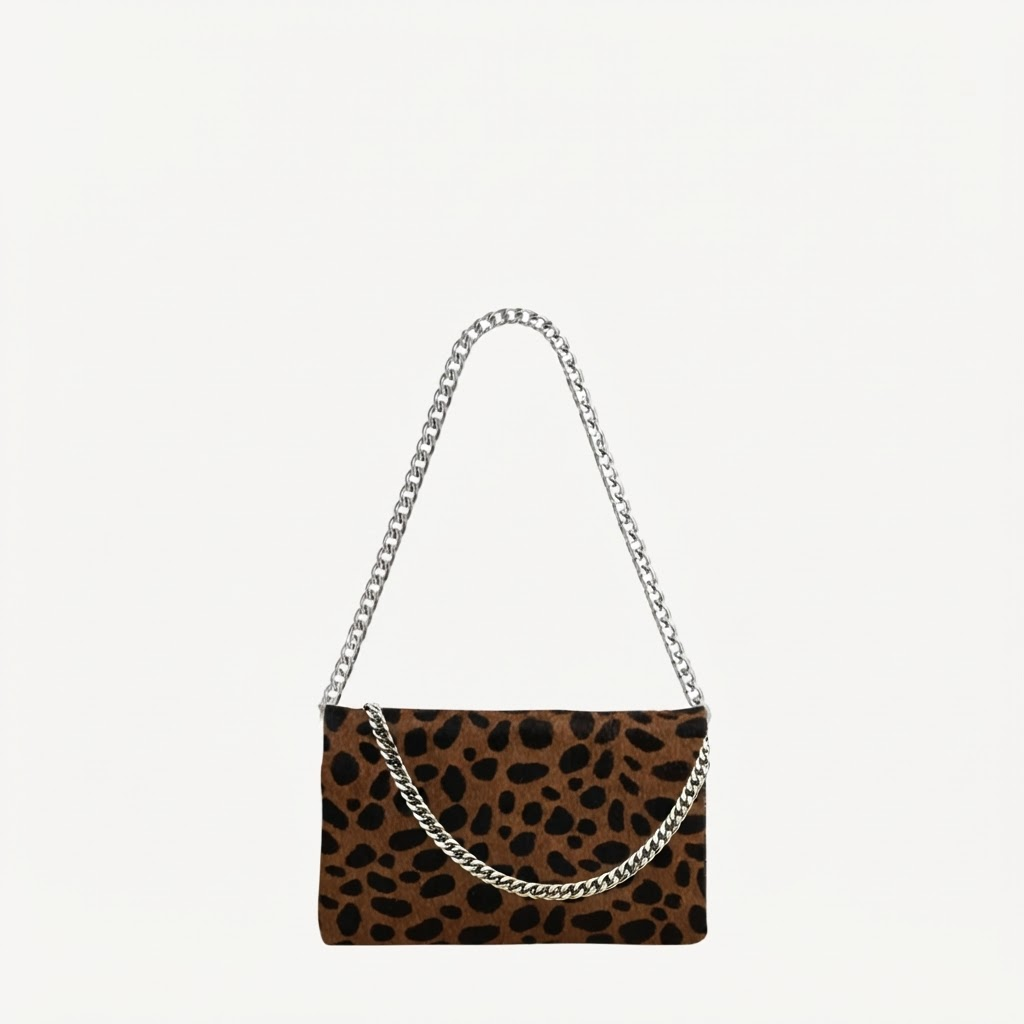 Multi-Functional Belt Bag | Black + Brown Cheetah Leather | PaulyJen