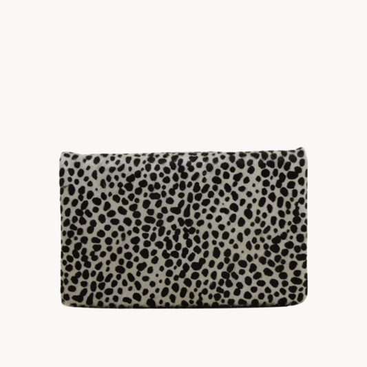Multi-Functional Belt Bag | Black + White Cheetah Leather | PaulyJen