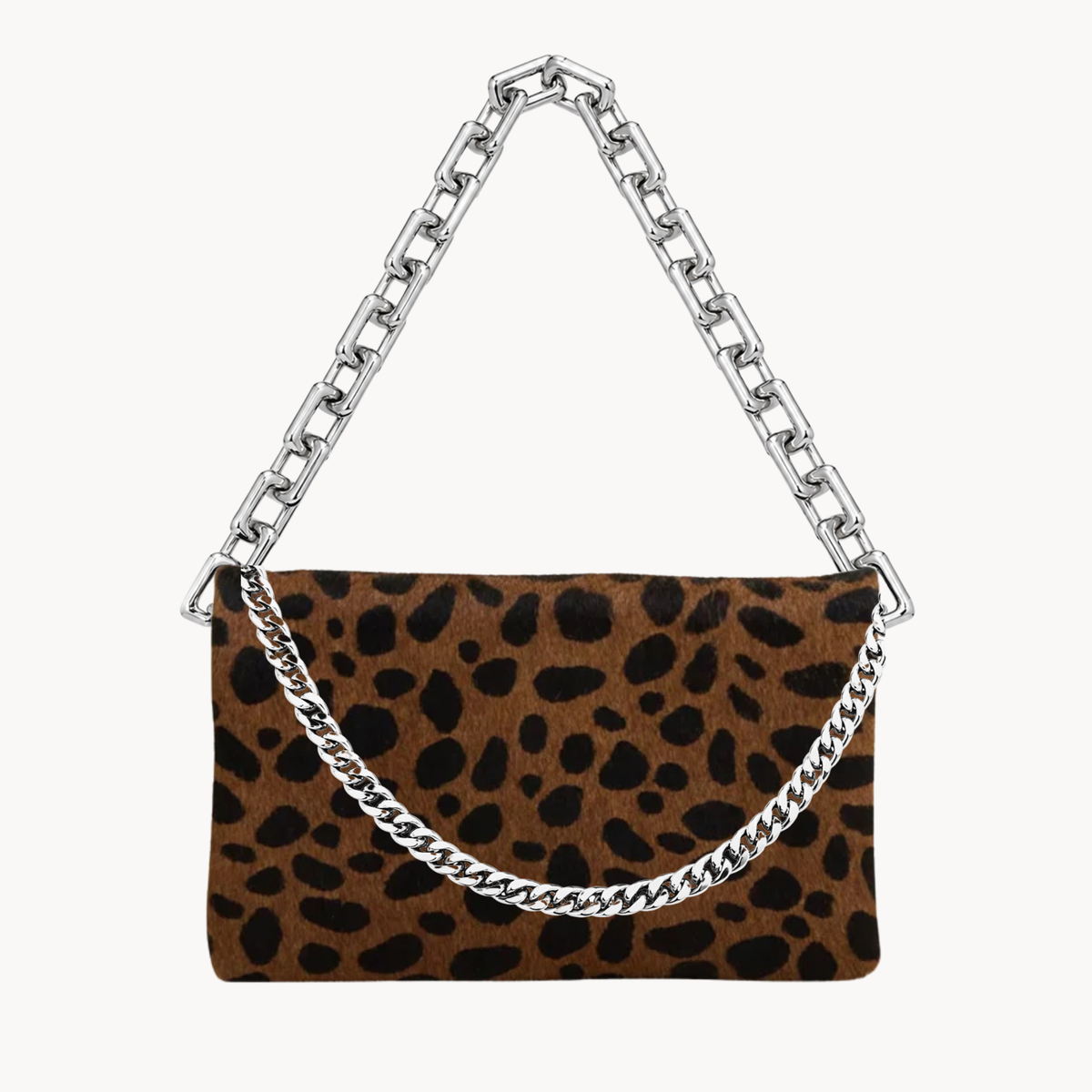 Multi-Functional Belt Bag | Black + Brown Cheetah Leather | PaulyJen