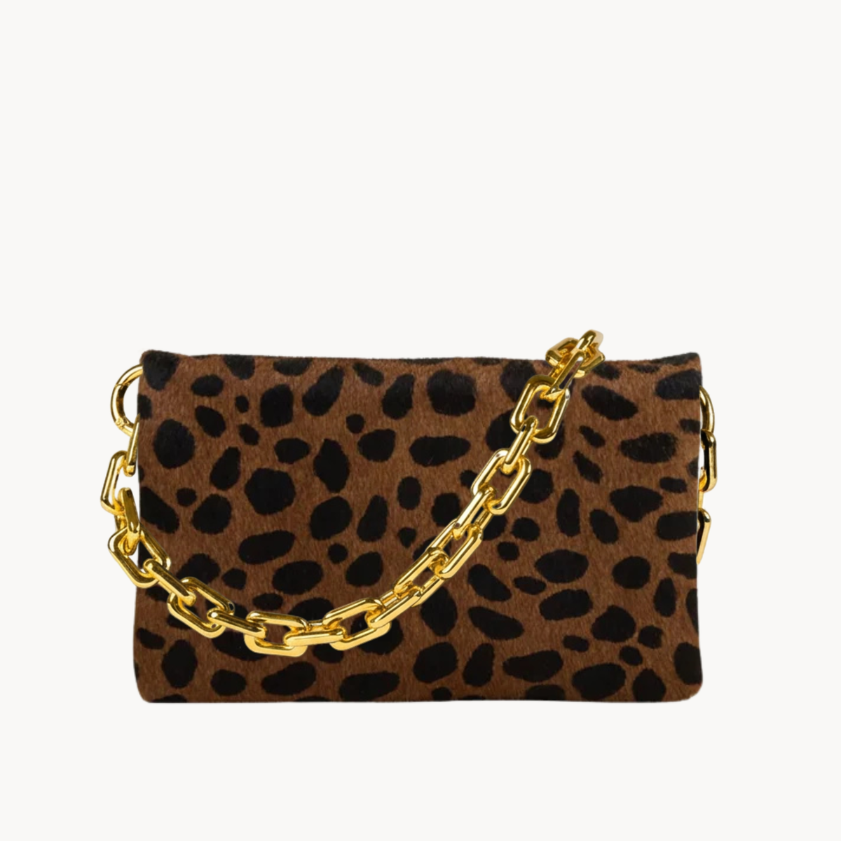 Multi-Functional Belt Bag | Black + Brown Cheetah Leather | PaulyJen