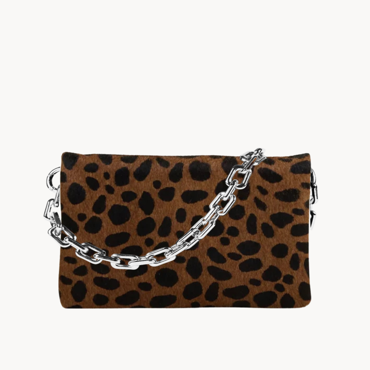 Multi-Functional Belt Bag | Black + Brown Cheetah Leather | PaulyJen