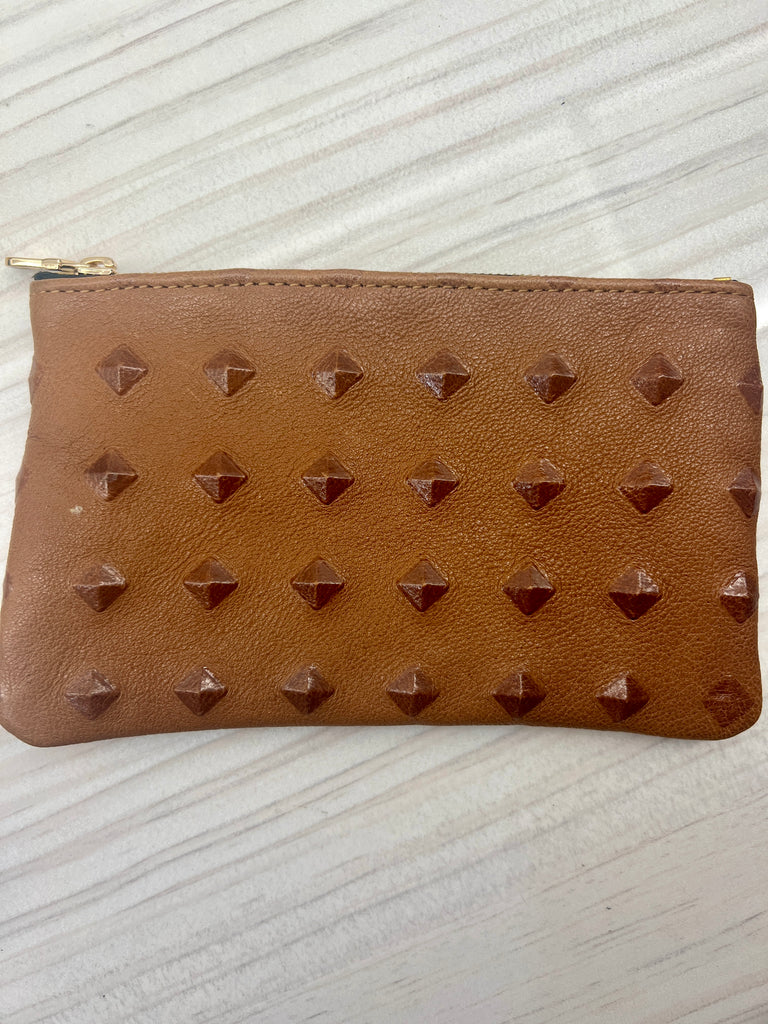 Pauly Pouch Organizer | Cher Cognac Leather + Gold Hardware