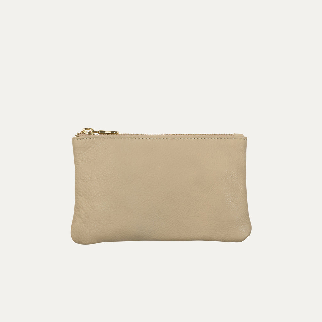 Pauly Pouch Organizer | Bone Leather + Gold Hardware