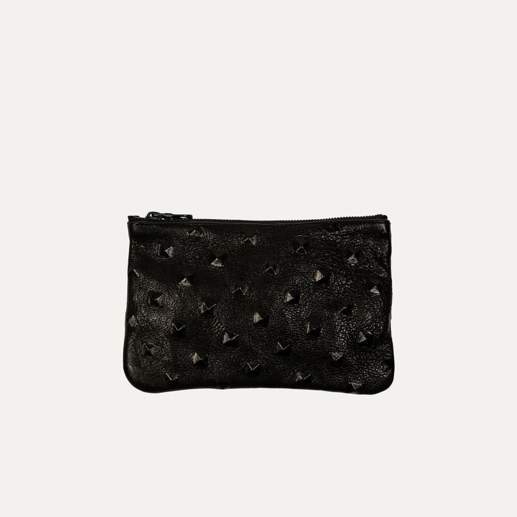 Pauly Pouch Organizer | Cher Black Leather + Black Hardware - PaulyJen