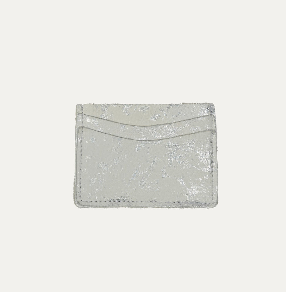 Card Holder | White Silver Metallic - PaulyJen
