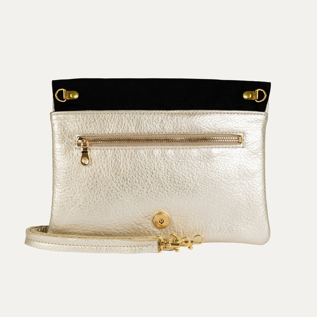 Belt Bag | Champagne Gold Leather - PaulyJen