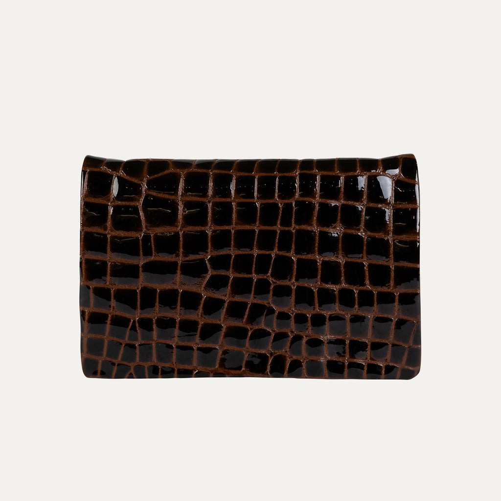 Belt Bag | Brown Print Patent Leather - PaulyJen