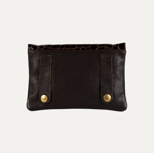 Belt Bag | Brown Croc Print Patent Leather - PaulyJen
