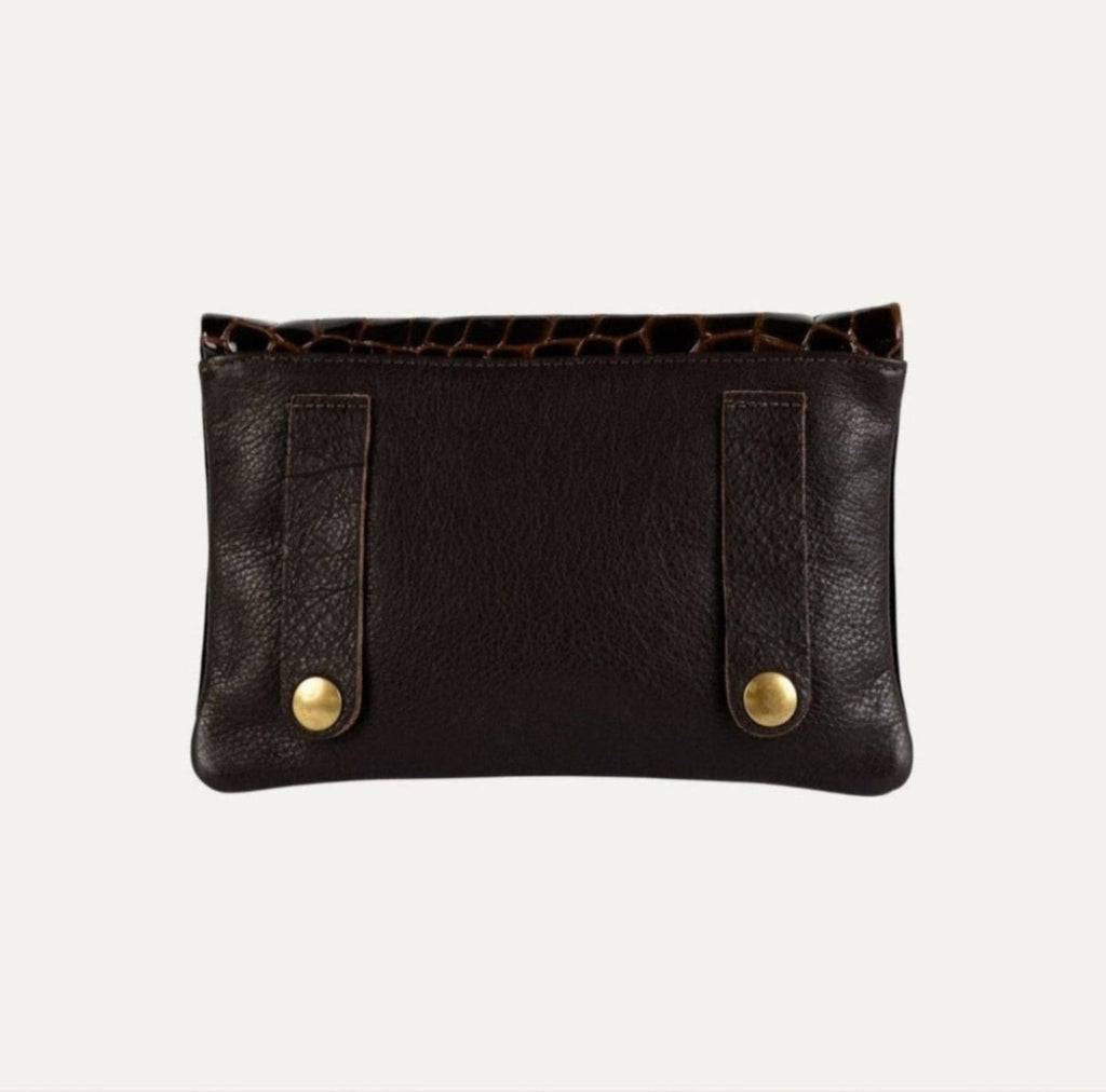 Belt Bag | Brown Croc Print Patent Leather - PaulyJen