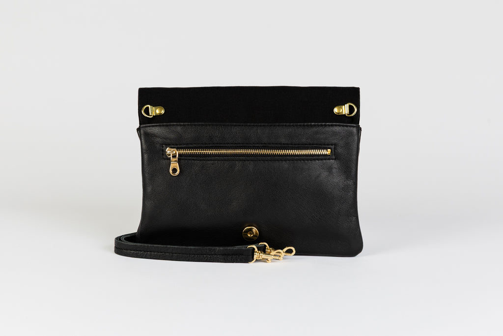 Belt Bag | Black Print Patent Leather