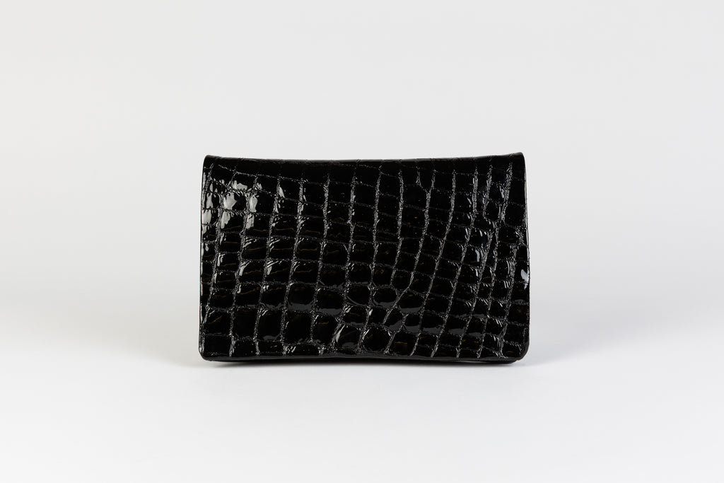 Belt Bag | Black Print Patent Leather