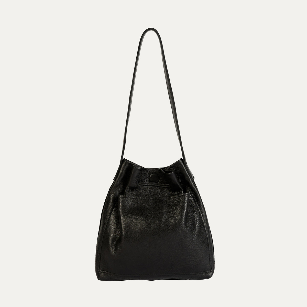 Shoulder Bag | Black Leather - PaulyJen