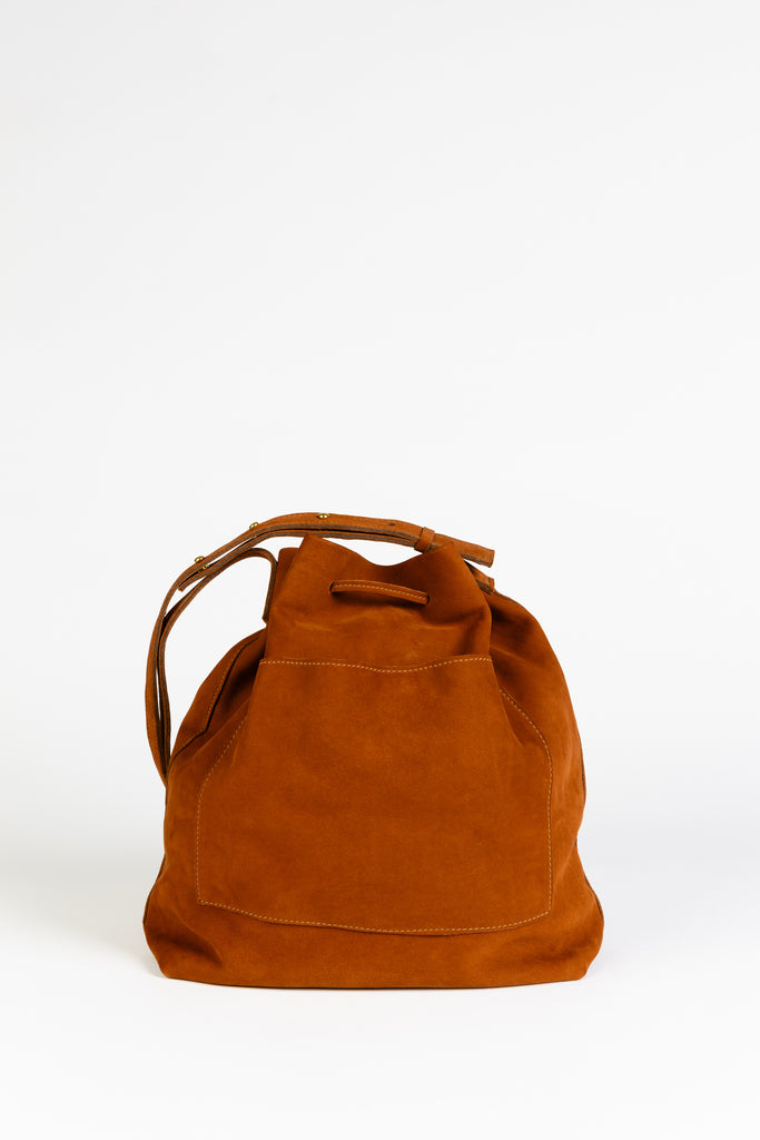Medium Crossbody Boho Bag | Cognac Nubuck - PaulyJen