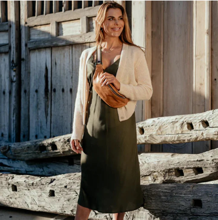 Crossbody Bag | Distressed Cognac Leather - PaulyJen