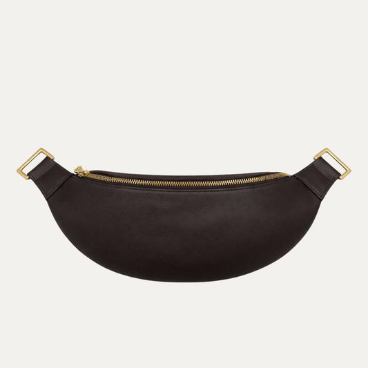 Crossbody Bag | Chocolate + Gold Hardware - PaulyJen
