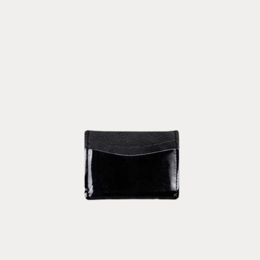 Card Holder | Black Patent Leather