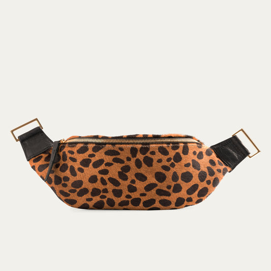 Black and Brown Cheetah Fanny Pack - PaulyJen