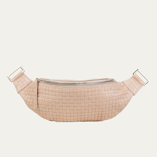 Nude Woven Crossbody Fanny Pack - PaulyJen