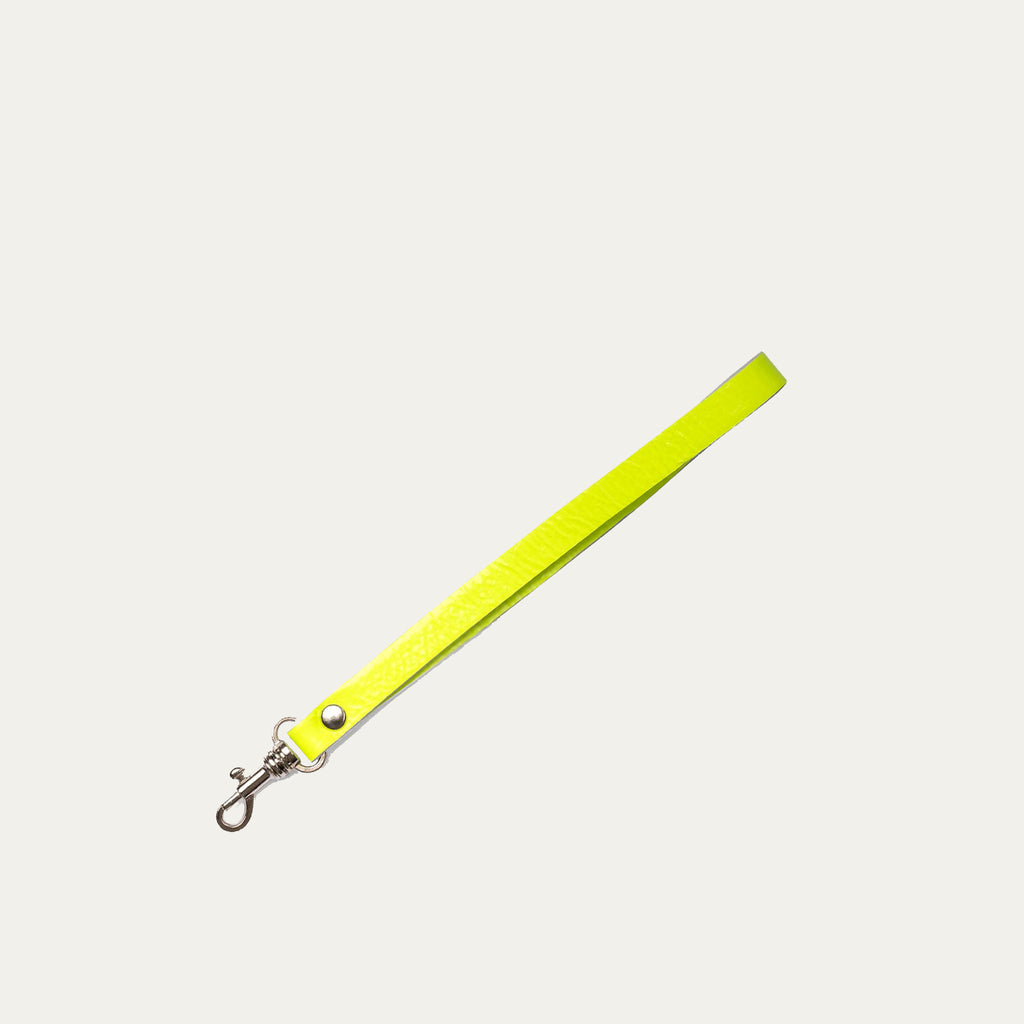 Wristlet Strap Attachment | Neon Yellow + Silver Hardware - PaulyJen