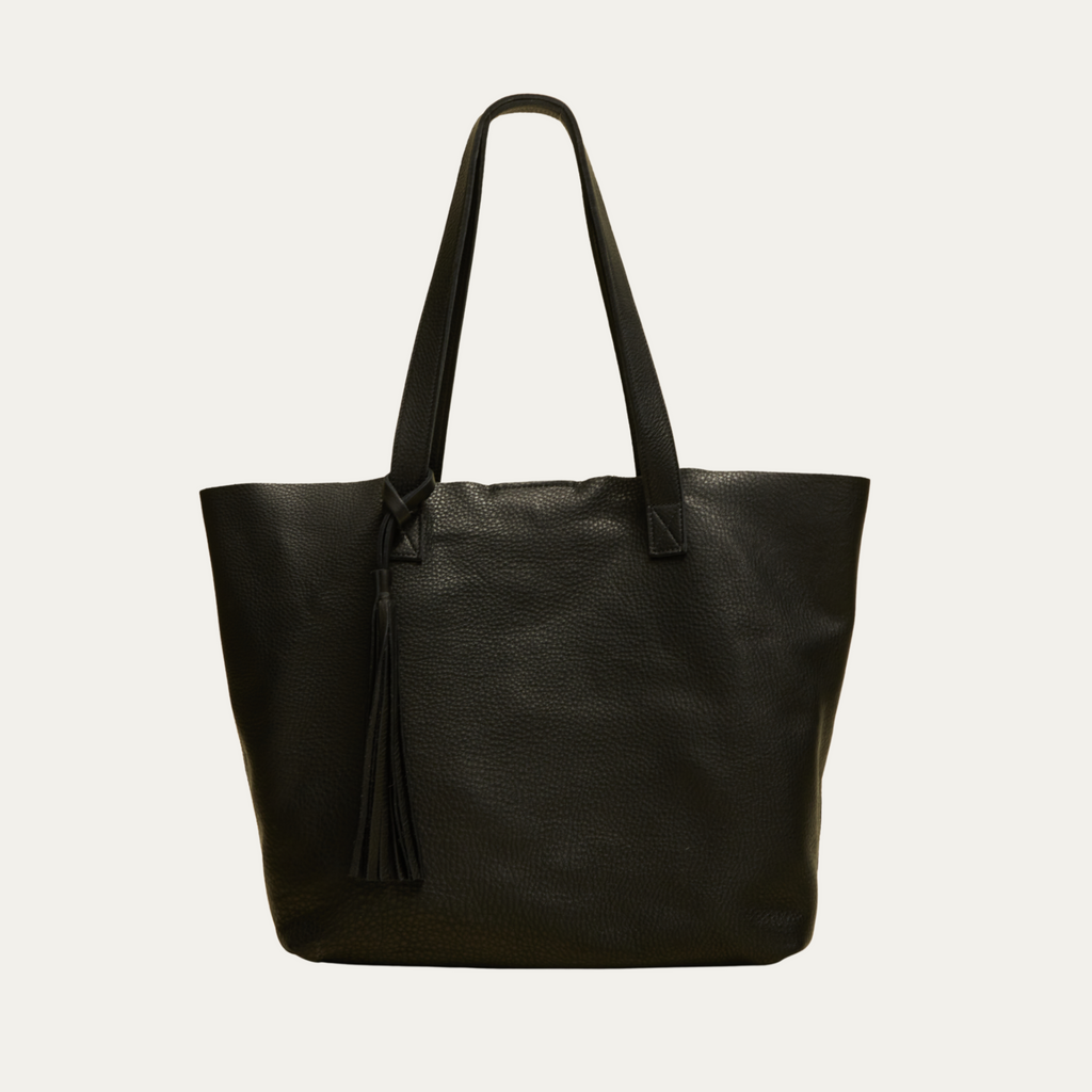 Black Leather/Los Angeles Tote Bag - PaulyJen
