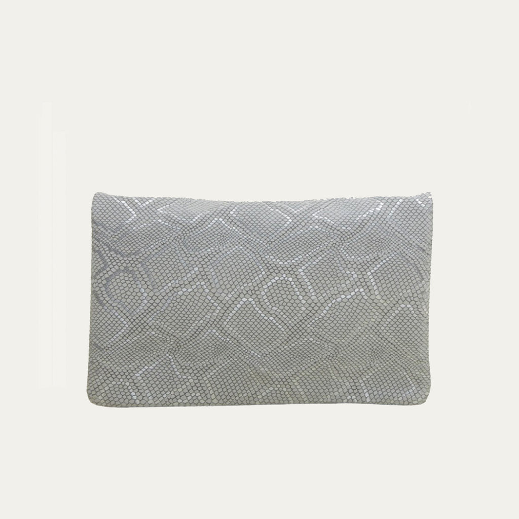 Belt Bag | "The Winfrey" | Silver and White Snake Print