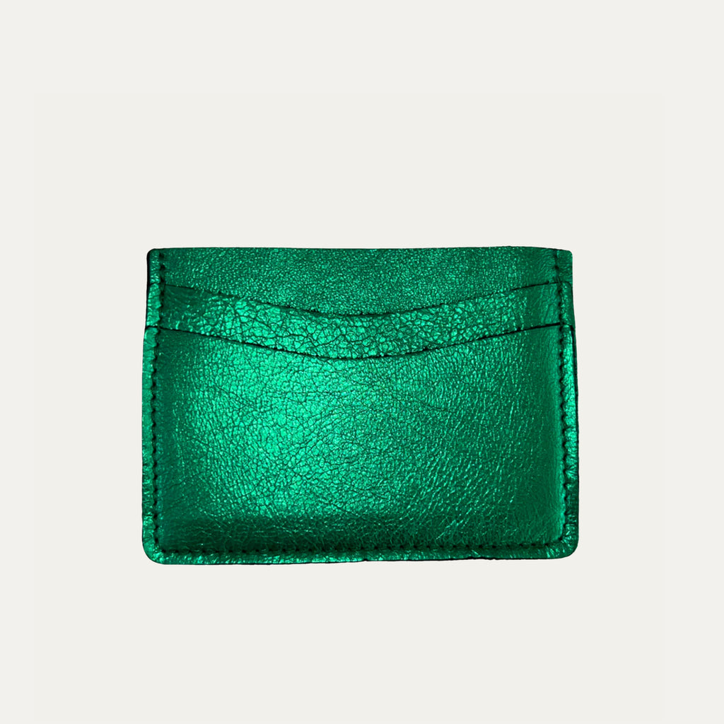 Green Metallic Card Holder - PaulyJen