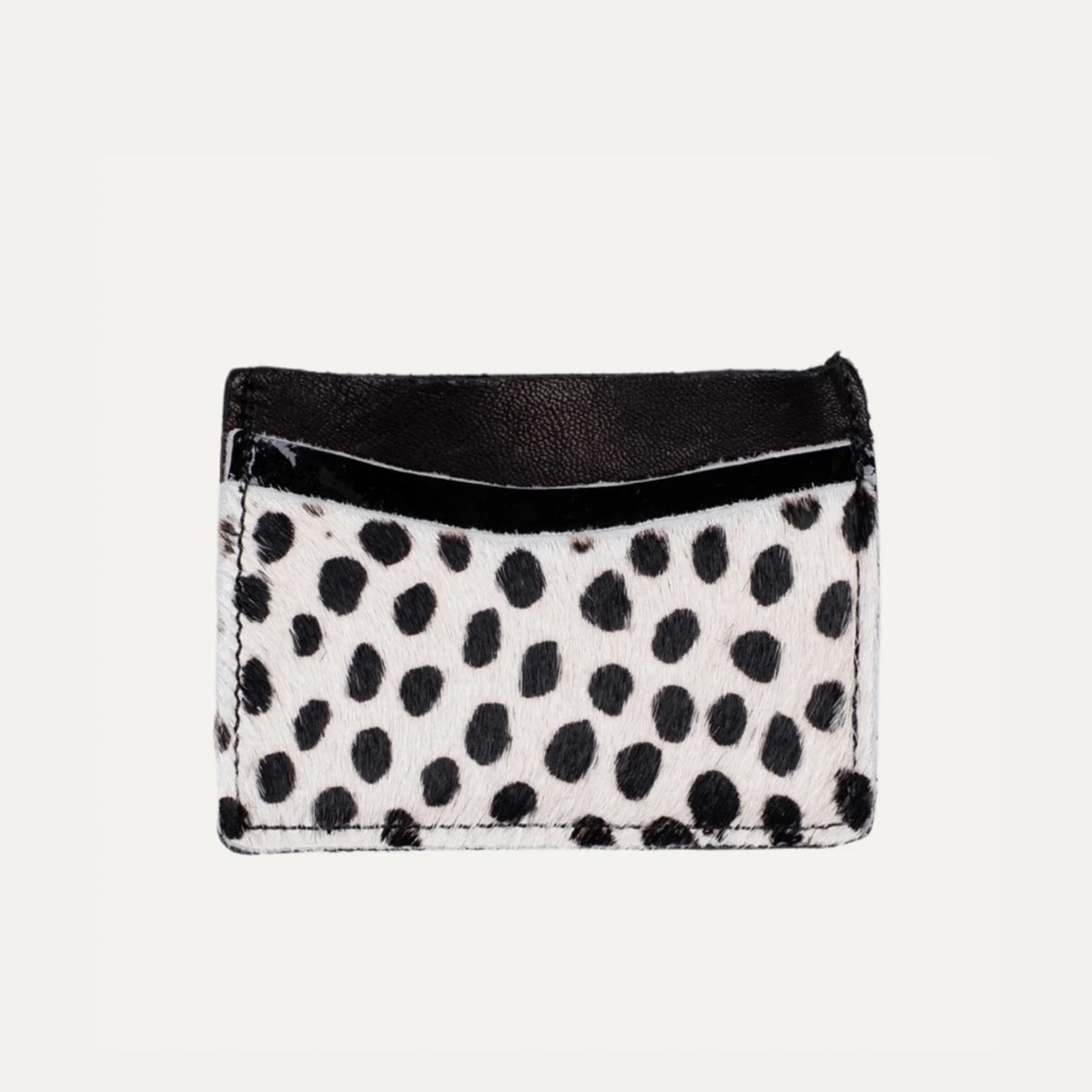 Black White Cheetah Card Holder