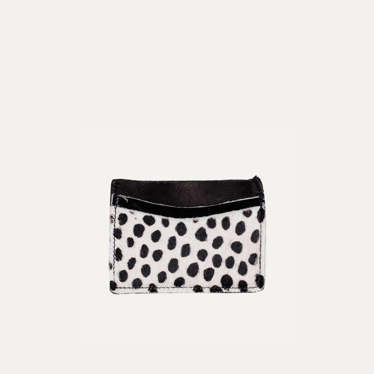 Card Holder | Black + White Cheetah