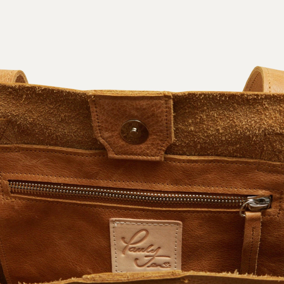 The Cognac Austin Tote Bag - PaulyJen