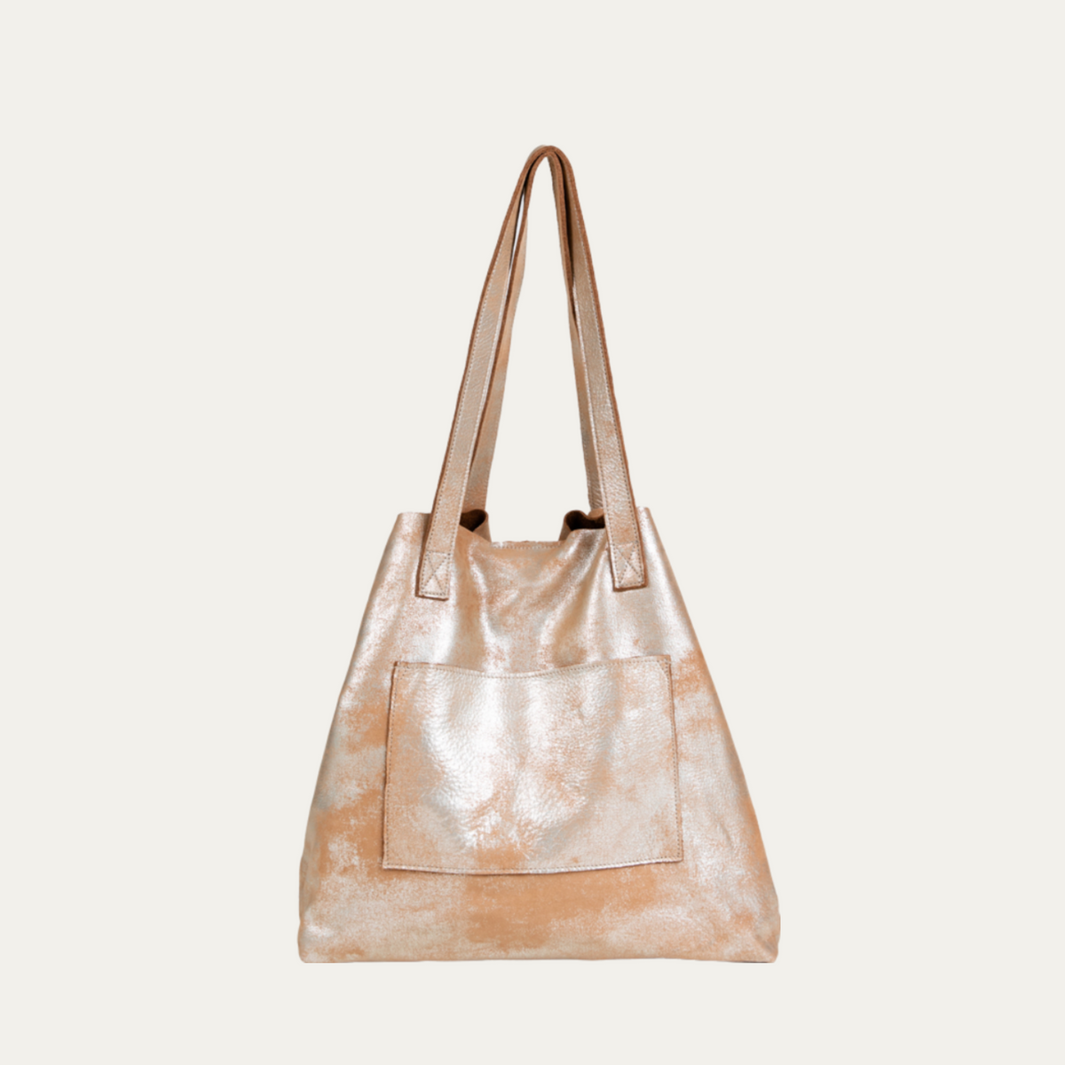 Blush Metallic/New York Tote Bag - PaulyJen