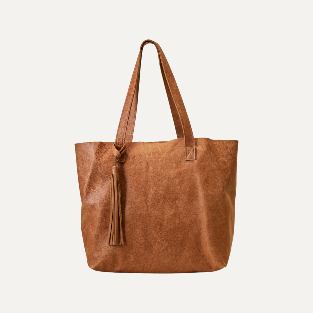 The Cognac Austin Tote Bag - PaulyJen