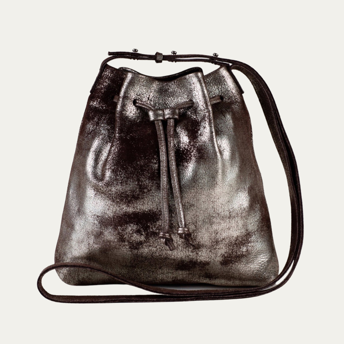 Brown Metallic Mini Crossbody - PaulyJen