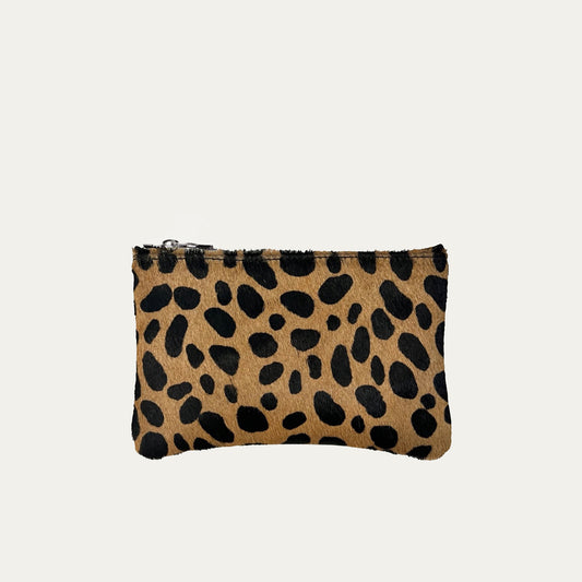 The "Pauly” Pouch Organizer - Brown Cheetah (large spots) - PaulyJen