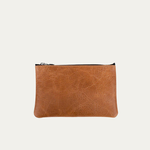 Pauly Pouch Organizer | Distressed Cognac Leather